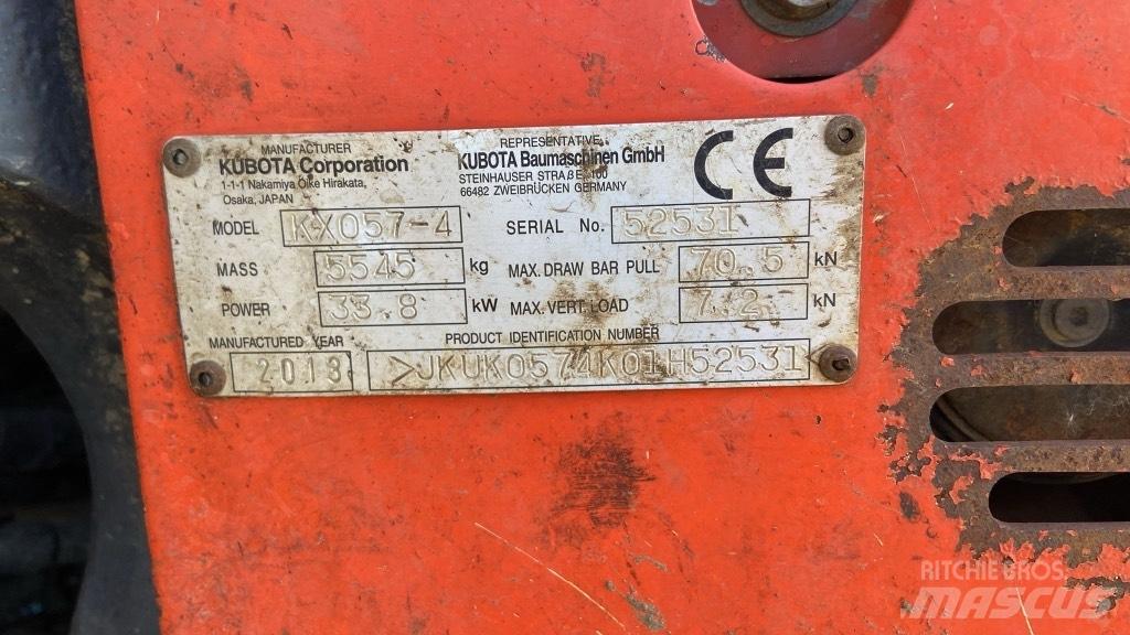 Kubota KX 057-4 Miniekskavaatorid < 7 t