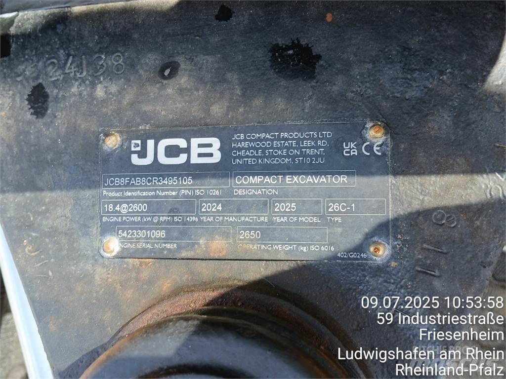 JCB 26C-1 Miniekskavaatorid < 7 t