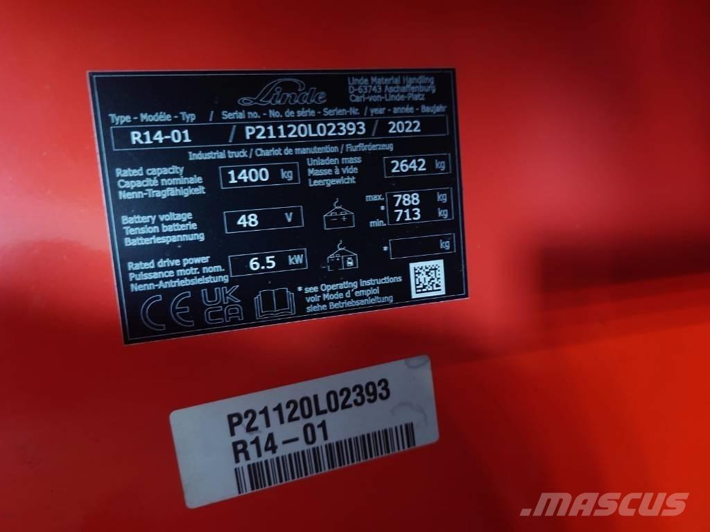 Linde R14/1120 Lükandmastiga tõstukid