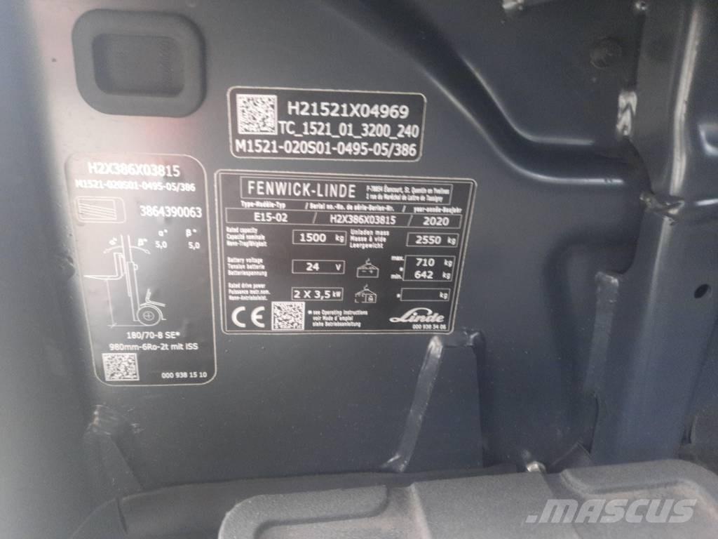 Linde E15-02 Elektritõstukid