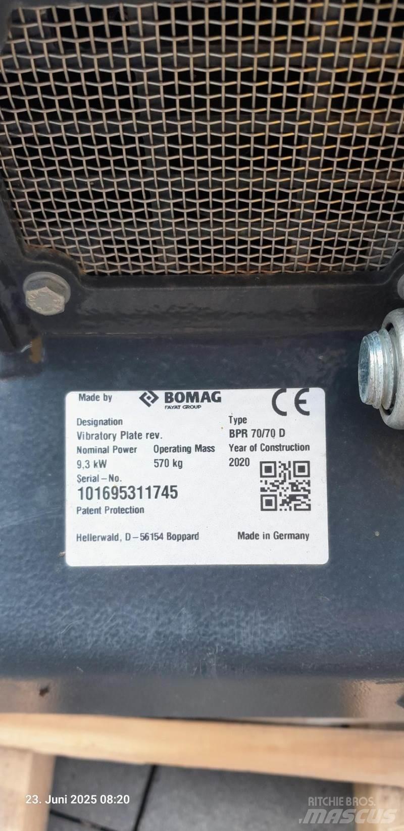 Bomag BPR 70/70 DE Vibraatorid