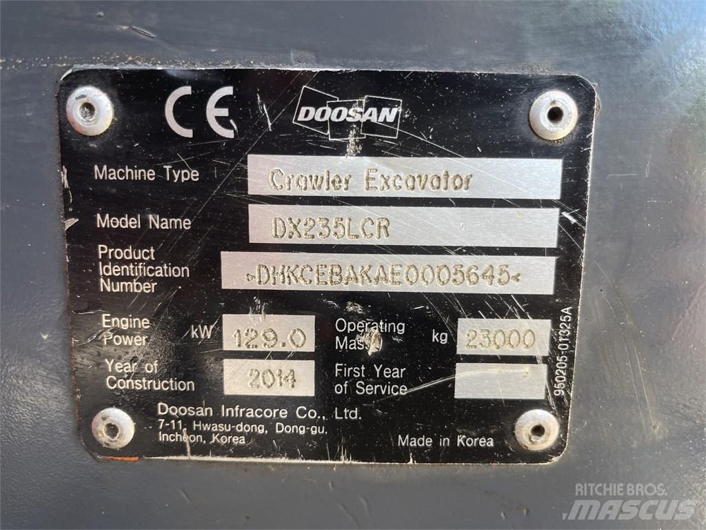 Doosan DX 235 LCR Roomikekskavaatorid