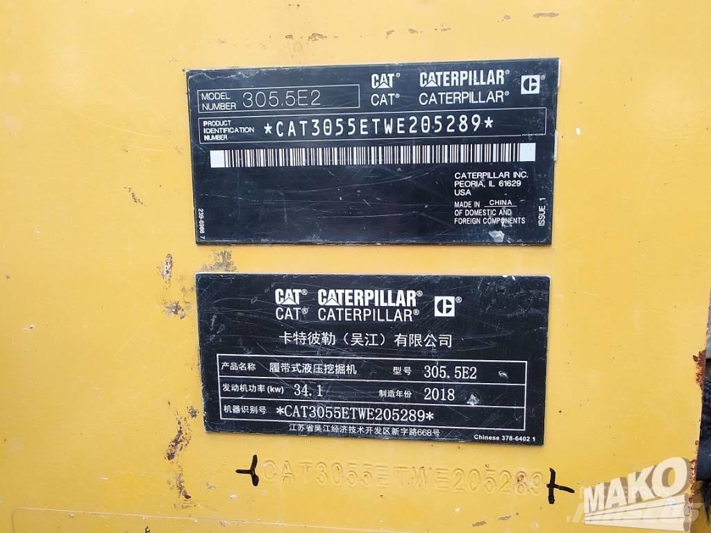 CAT 305.5 Roomikekskavaatorid