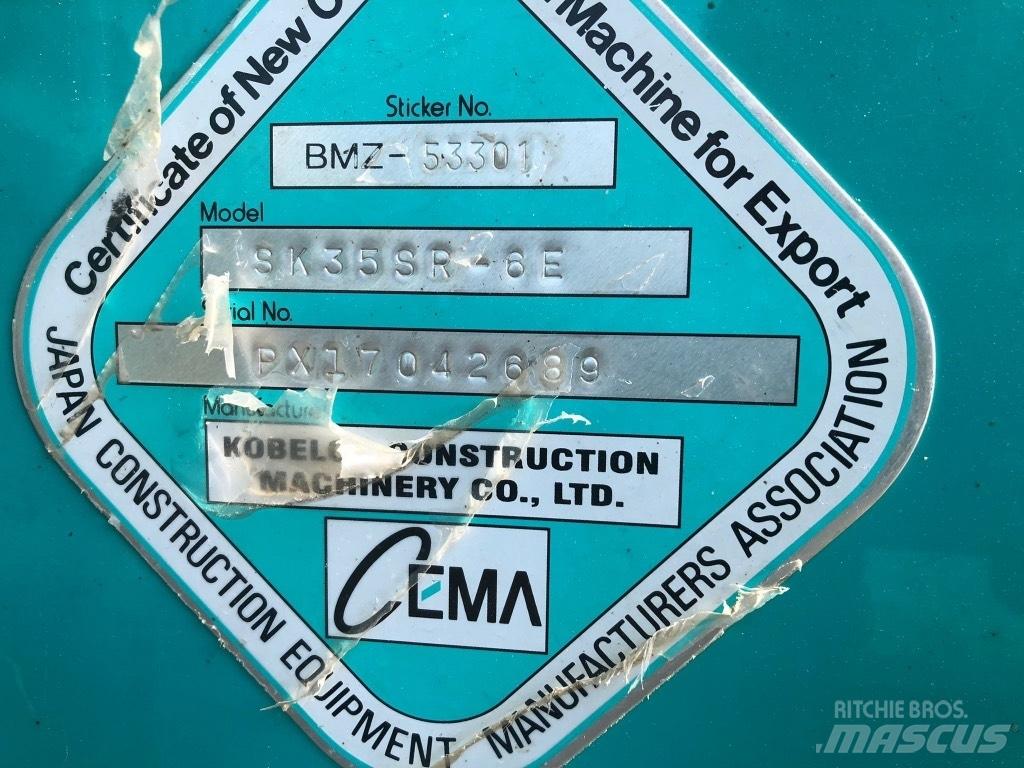 Kobelco SK 35 SR-6E Miniekskavaatorid < 7 t