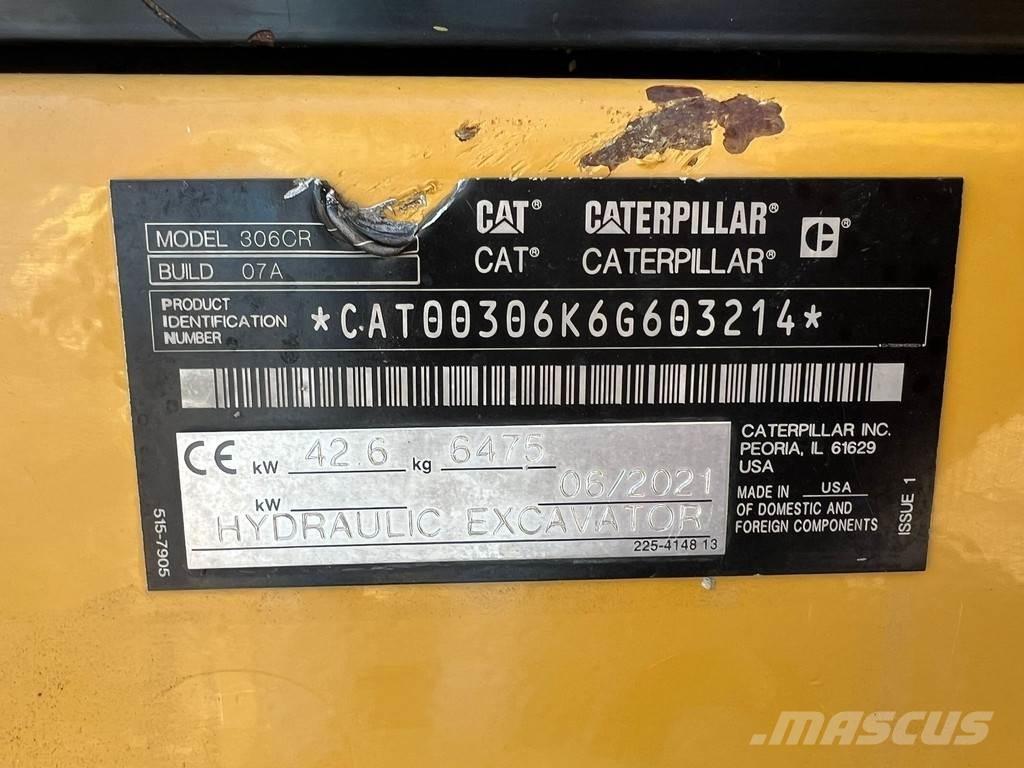 CAT 306CR Miniekskavaatorid < 7 t