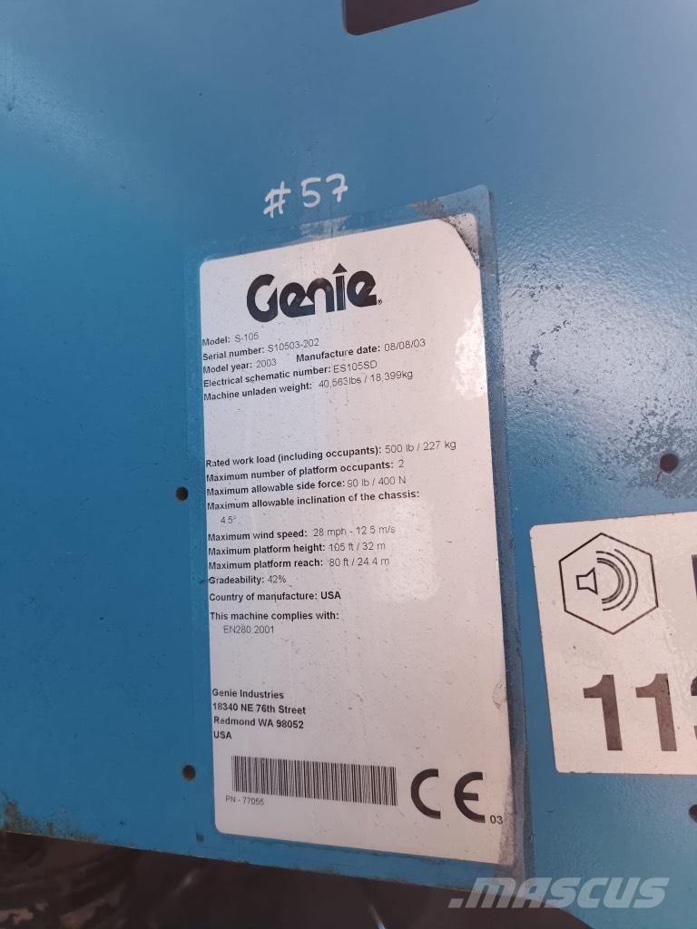 Genie S 105 Teleskoop poomtõstukid