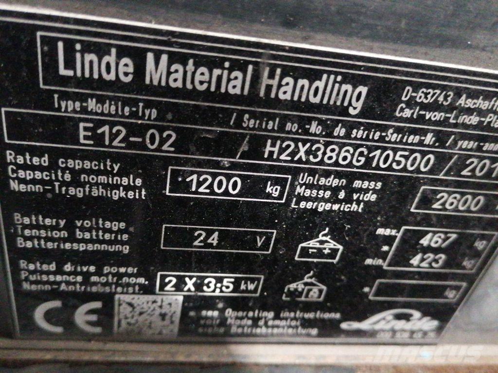 Linde E12-02 Elektritõstukid