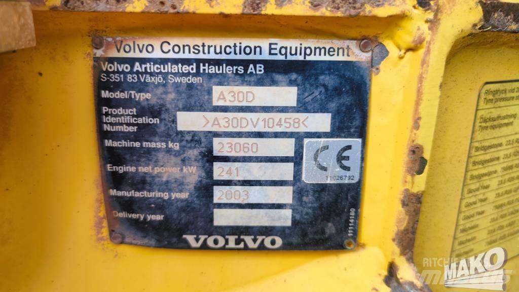 Volvo A 30 D Liigendraamiga pinnaseveokid