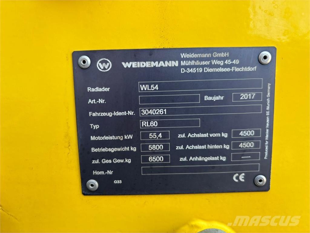Wacker WL 54 Rataslaadurid