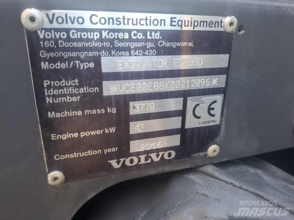 Volvo ECR 88 D Väikeekskavaatorid 7t-12t
