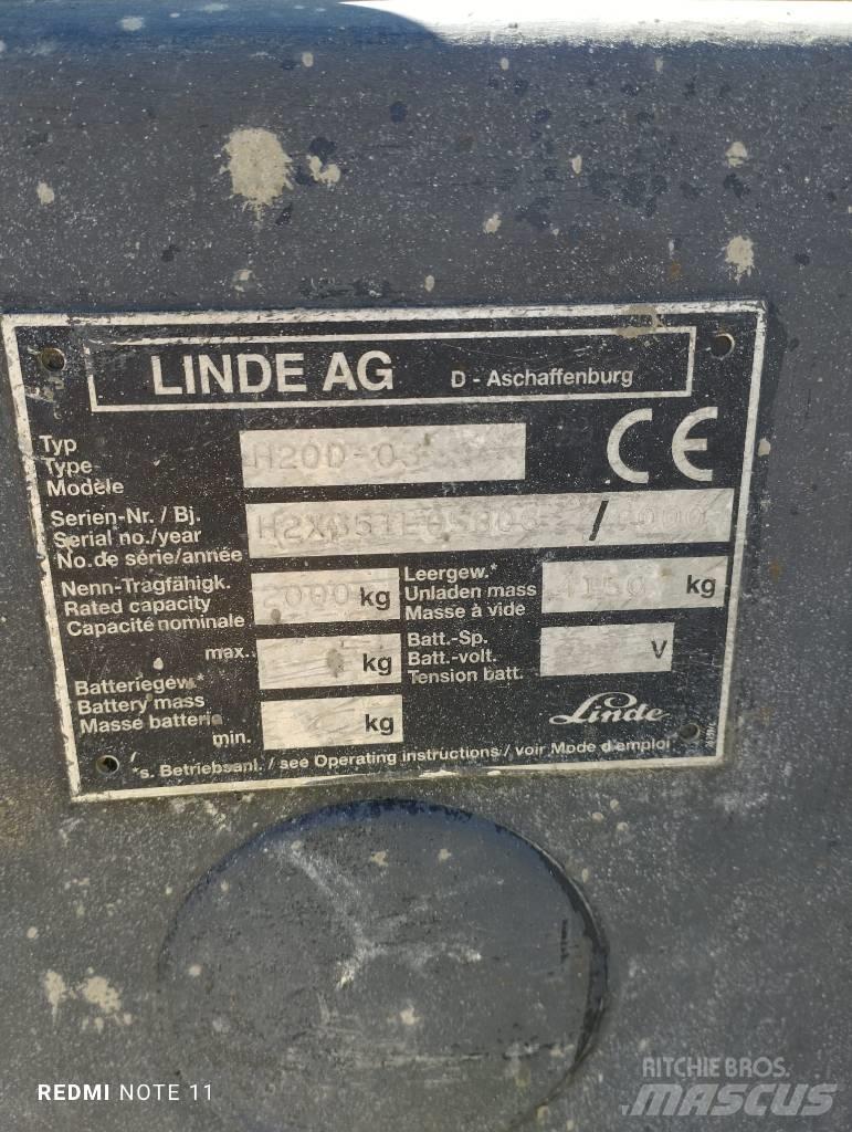 Linde H 20 D Diiseltõstukid
