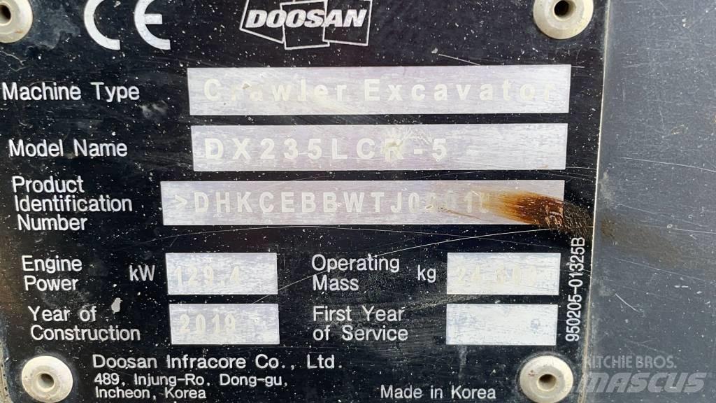 Doosan DX 235 LCR-5 Roomikekskavaatorid