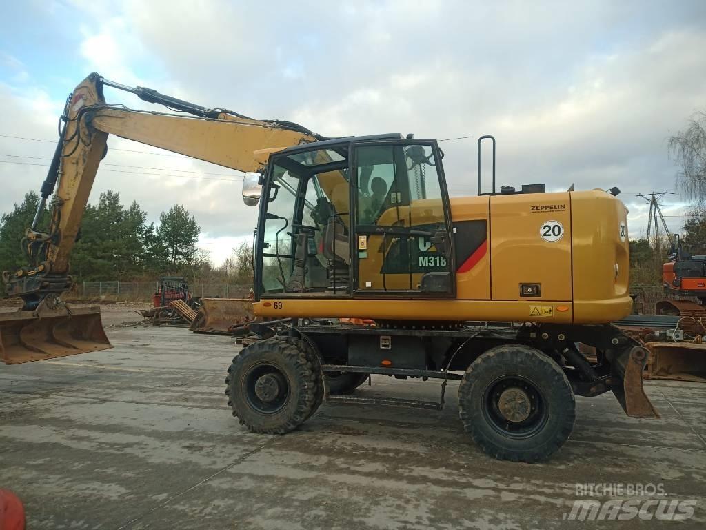 CAT M 318 F Ratasekskavaatorid