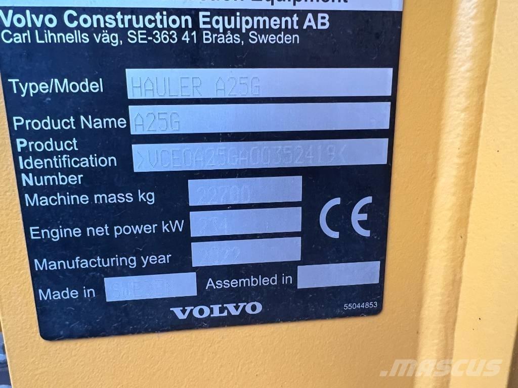 Volvo A25G Liigendraamiga pinnaseveokid