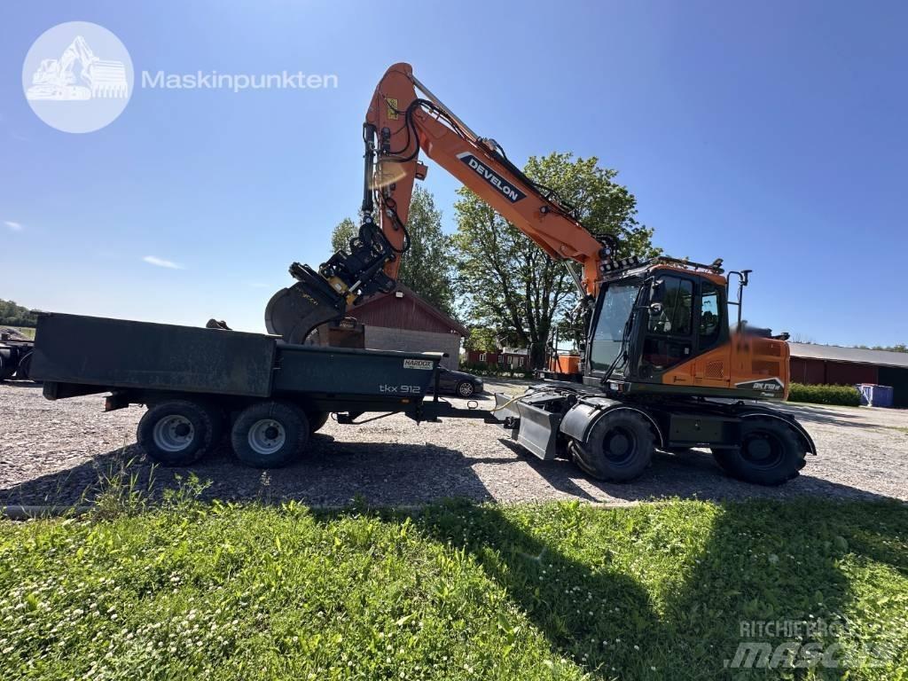 Develon DX 170 W-7 Ratasekskavaatorid