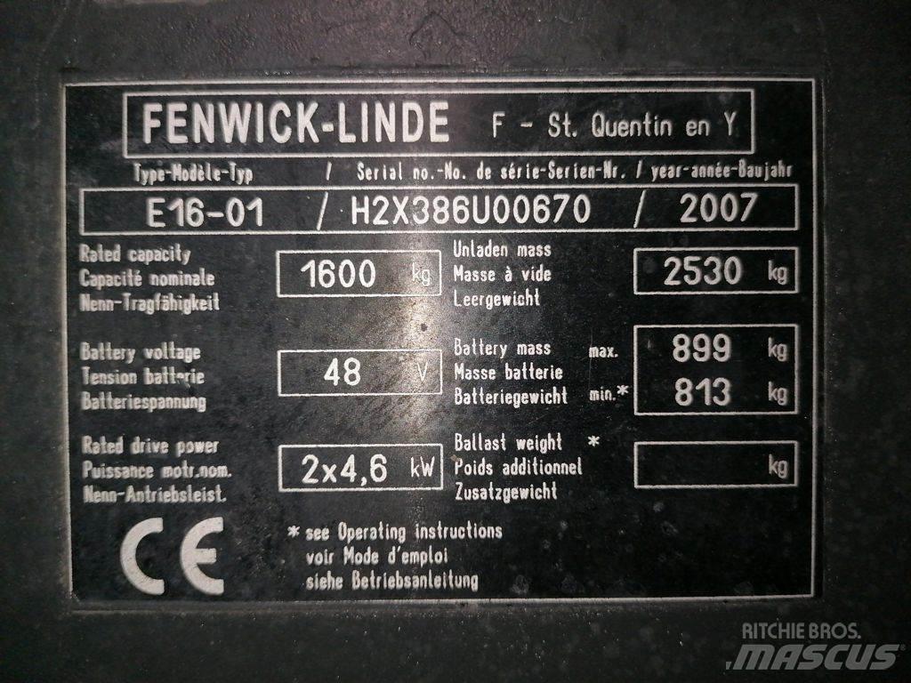 Linde E16-01 Elektritõstukid