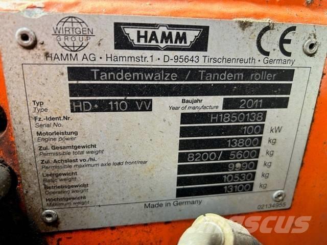 Hamm HD 110 Tandemrullid