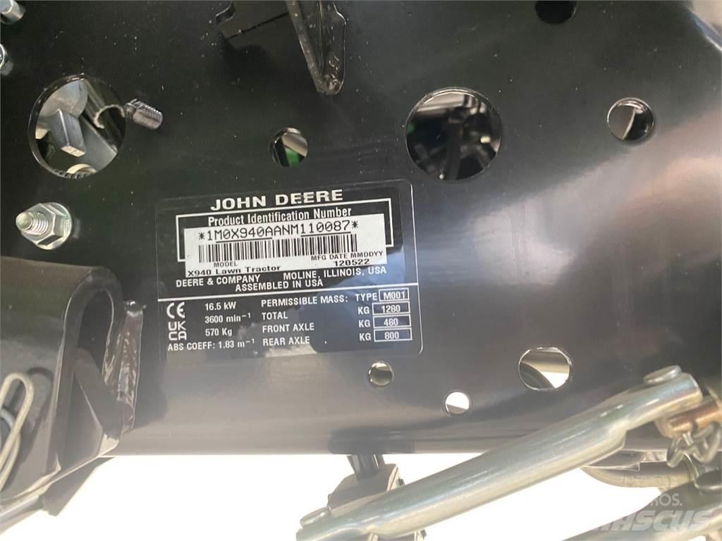 John Deere X940 Niidukid