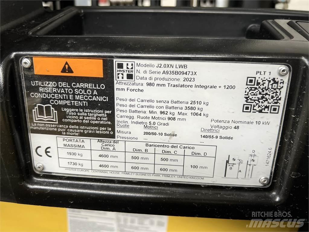 Hyster J2.0XN/ NEU Elektritõstukid
