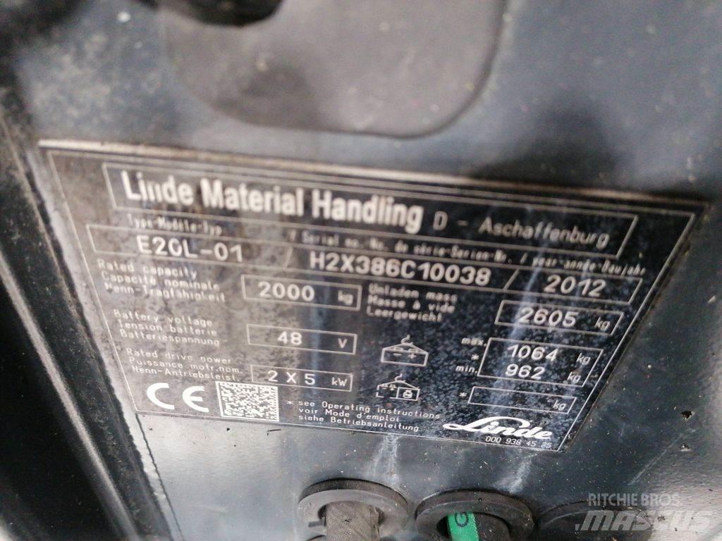 Linde E20L-01 Elektritõstukid