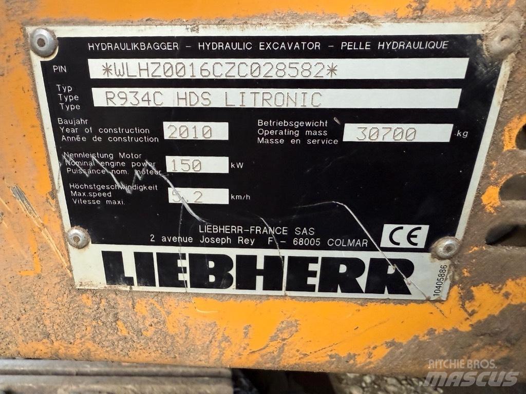 Liebherr R 934 C Roomikekskavaatorid
