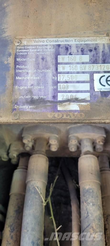 Volvo EW 160 Ratasekskavaatorid