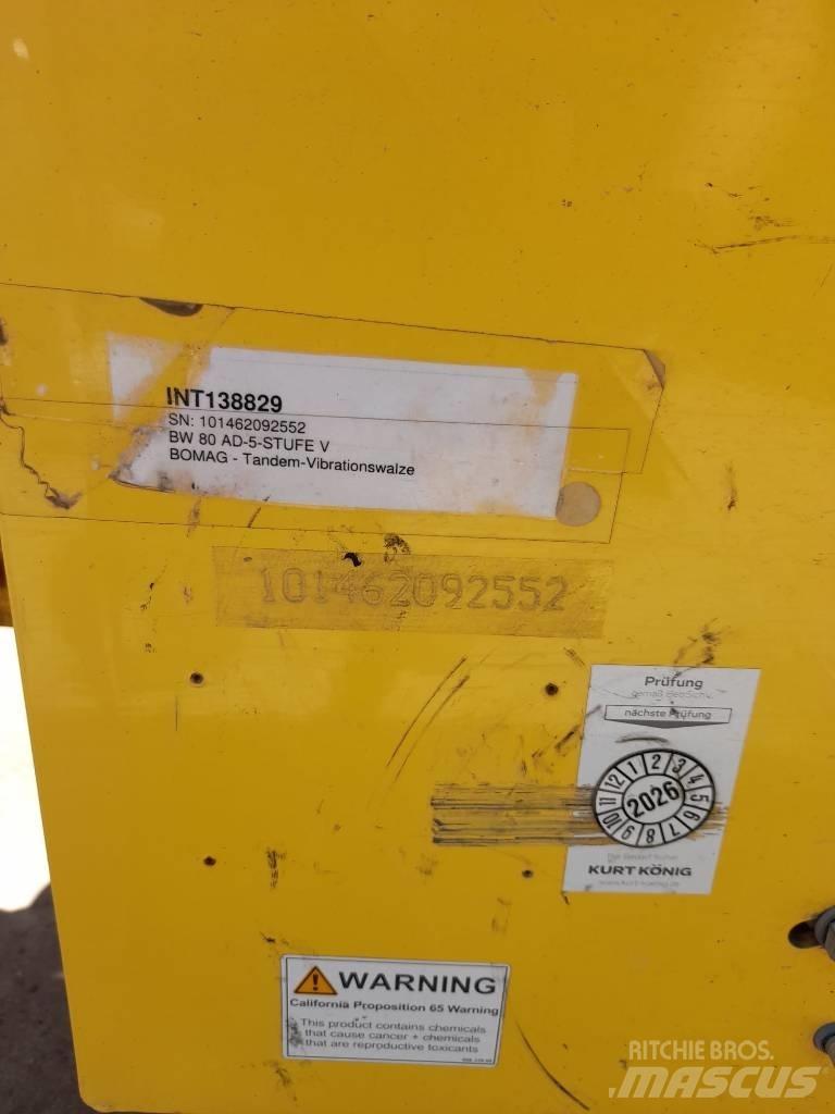 Bomag BW 80 AD-5 Tandemrullid