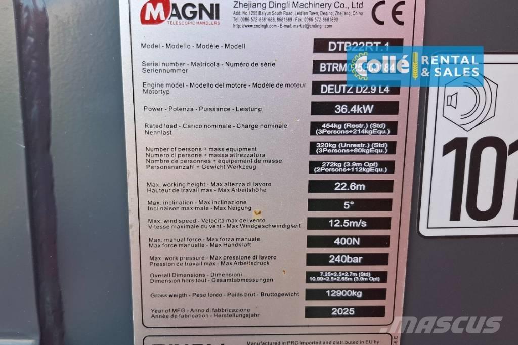 Magni DTB 22 RT | 2025 Teleskoop poomtõstukid