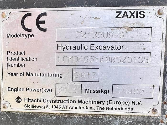 Hitachi ZX135US-6 Muud ekskavaatorid