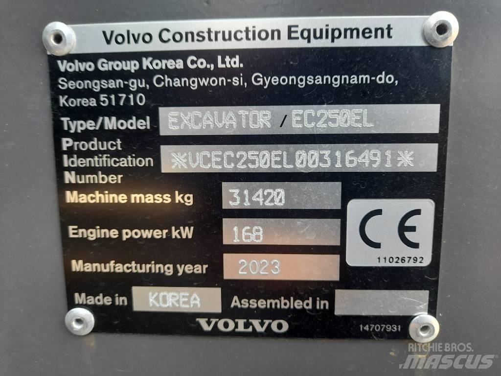 Volvo EC 250 EL Roomikekskavaatorid