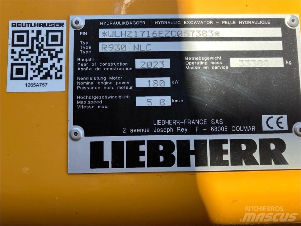 Liebherr R930 Roomikekskavaatorid