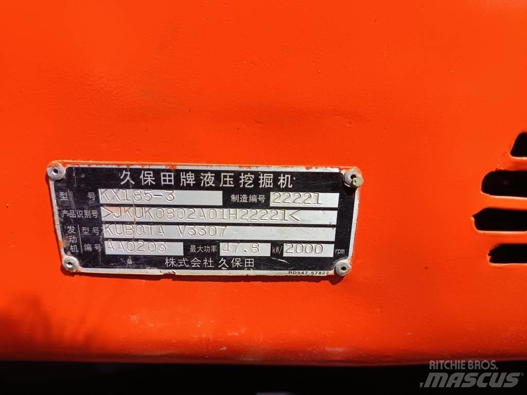 Kubota KX 185 Väikeekskavaatorid 7t-12t
