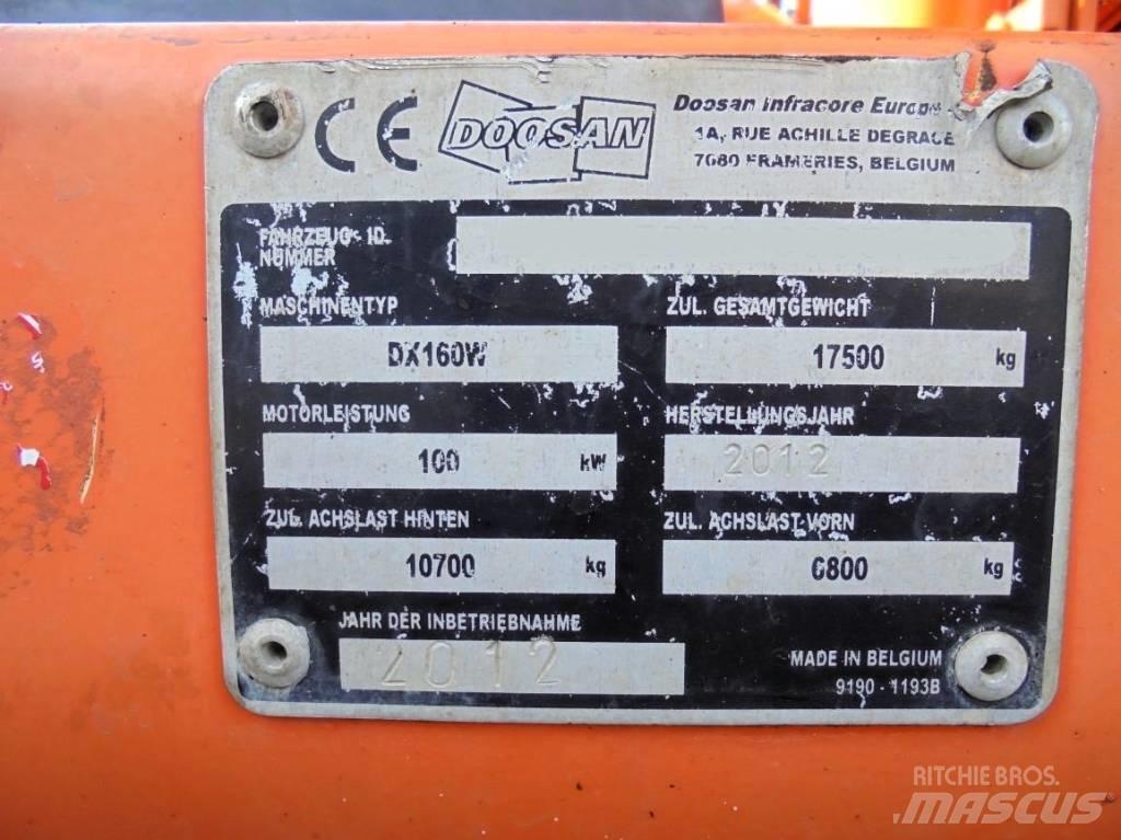 Doosan DX 160 W Ratasekskavaatorid