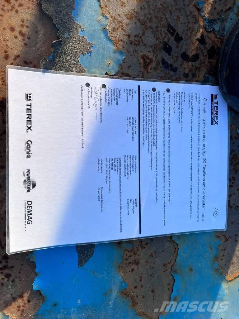 Genie GS 2632 Käärtõstukid