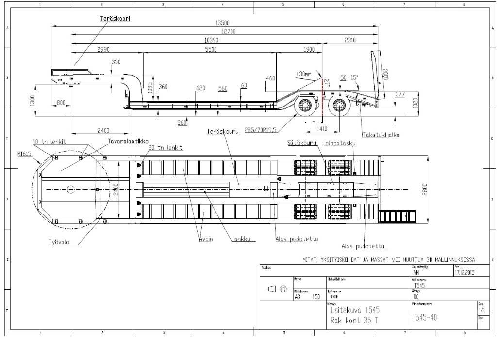 Siimet T545-37 Raskeveo poolhaagised