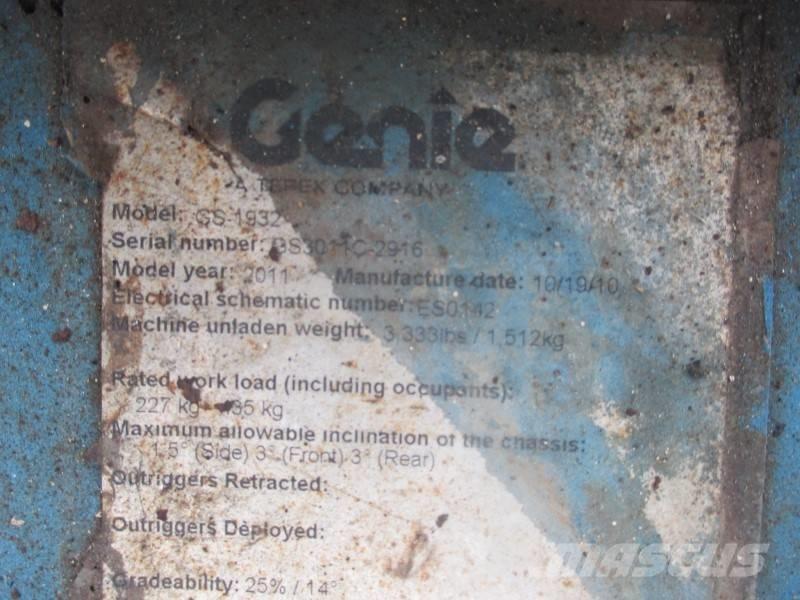 Genie GS 1932 Käärtõstukid