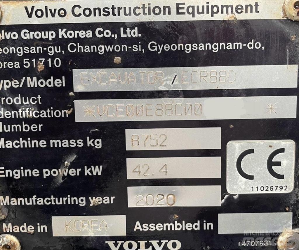 Volvo ECR 88 D Pro Väikeekskavaatorid 7t-12t