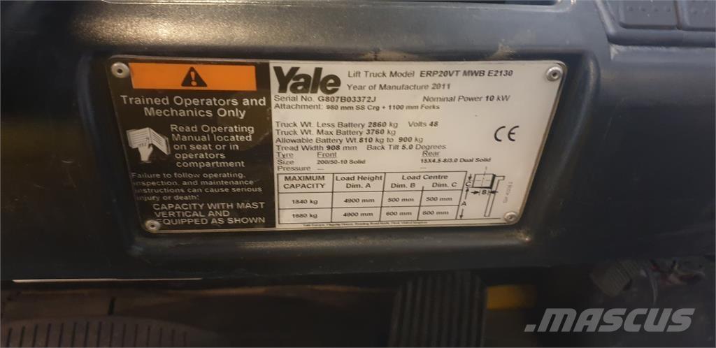 Yale ERP20VT MWB Elektritõstukid