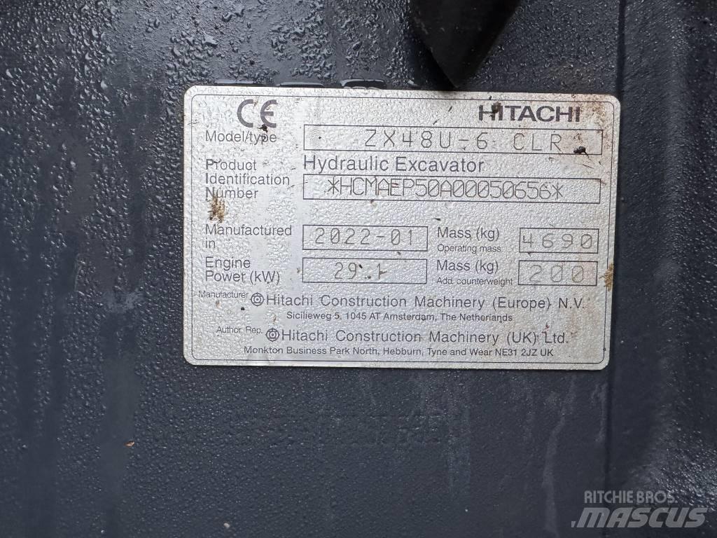 Hitachi ZX 48 U-6 Miniekskavaatorid < 7 t