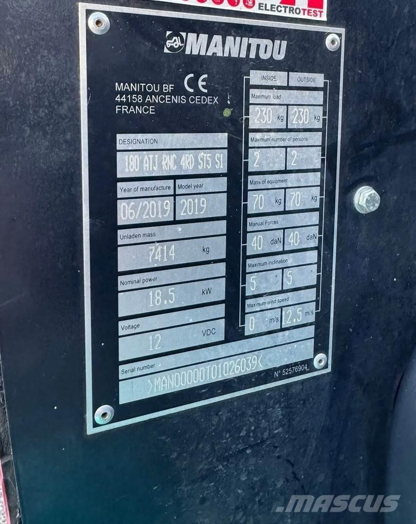 Manitou 180 ATJ Iseliikuvad poomtõstukid