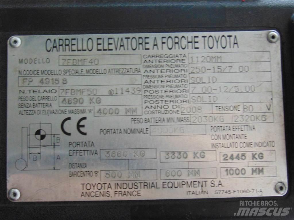 Toyota 7FBMF40 Elektritõstukid