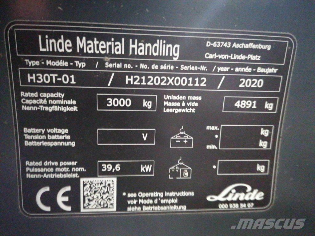 Linde H30T-01 Gaasitõstukid