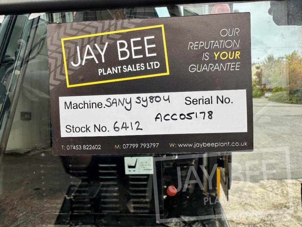 Sany SY 80 U Väikeekskavaatorid 7t-12t