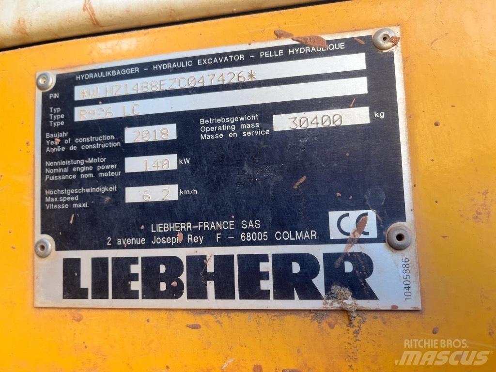 Liebherr R 926 LC Roomikekskavaatorid