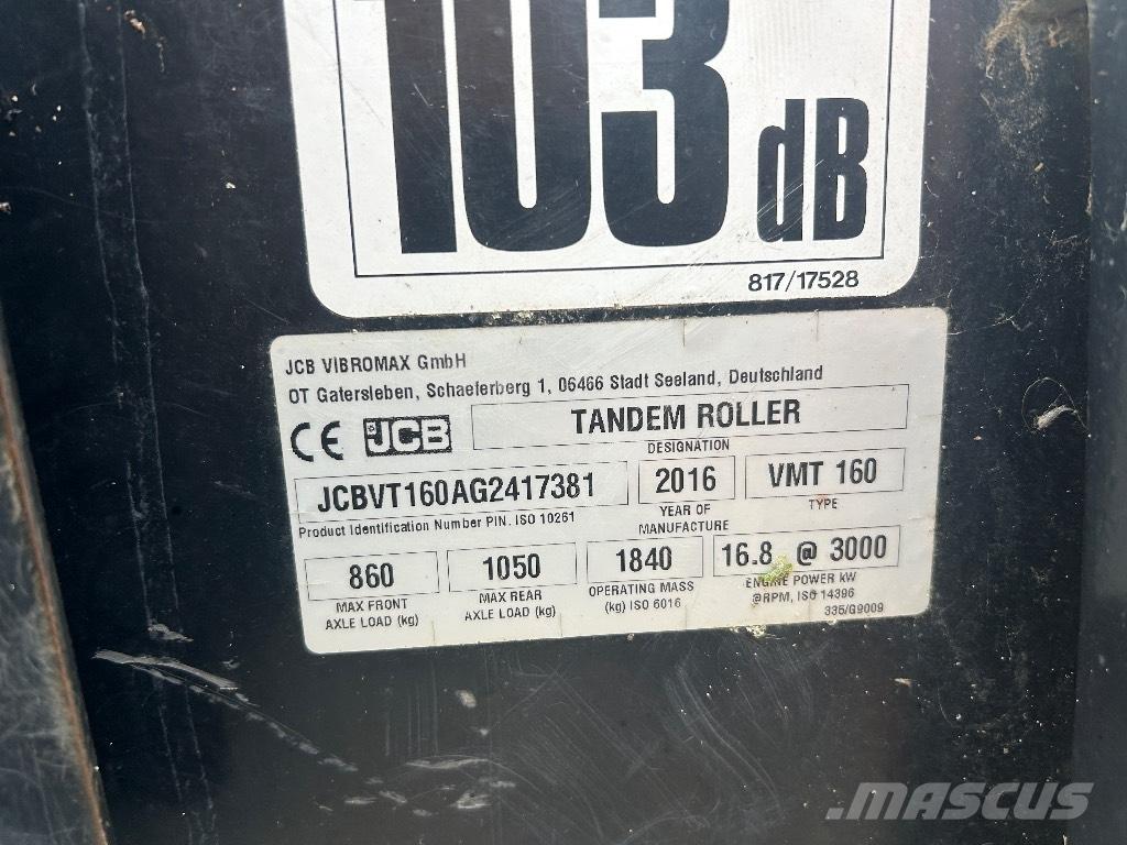 JCB VMT160-80 Tandemrullid