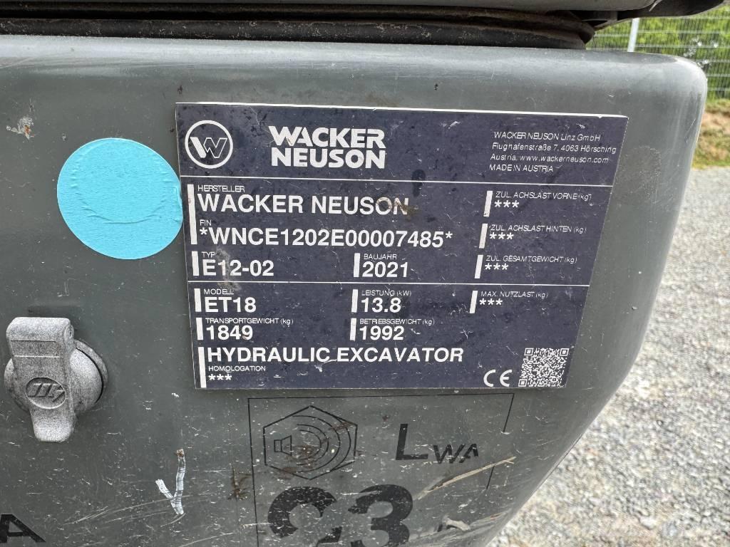 Wacker Neuson ET18 Roomikekskavaatorid