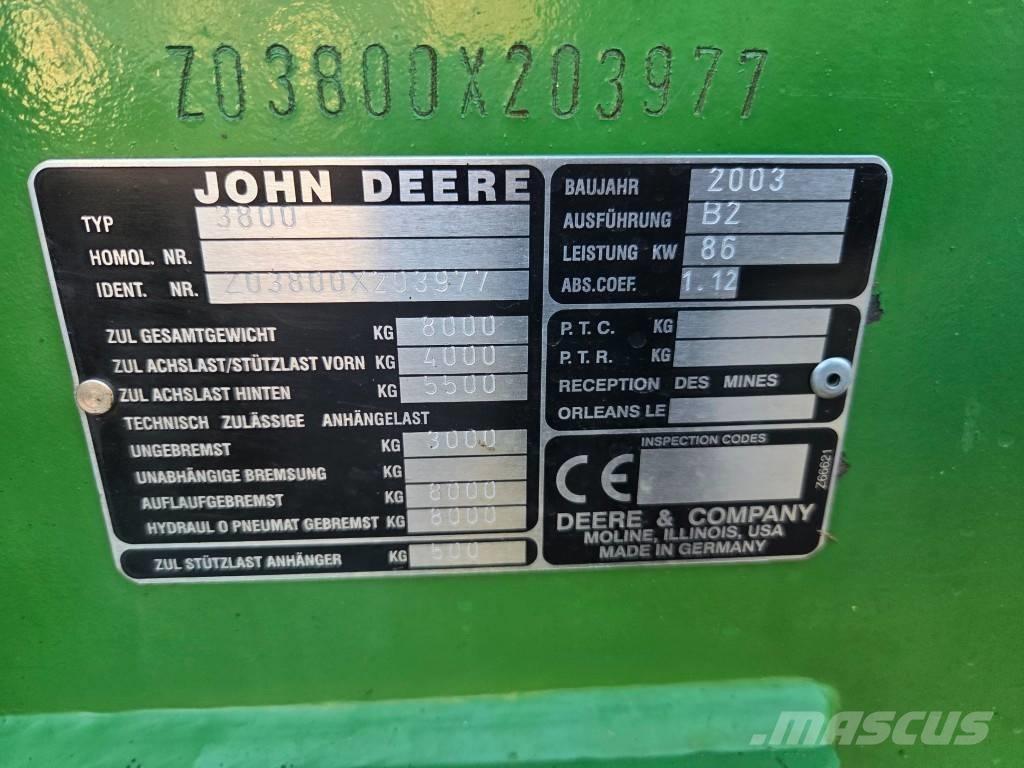 John Deere 3800 Põllumajanduslikud teleskoopkäitlejad