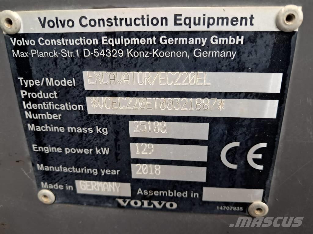 Volvo EC 220 EL Roomikekskavaatorid