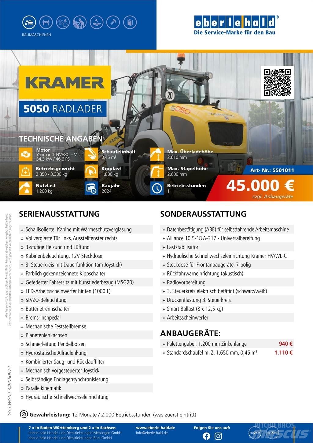 Kramer 5050 Rataslaadurid