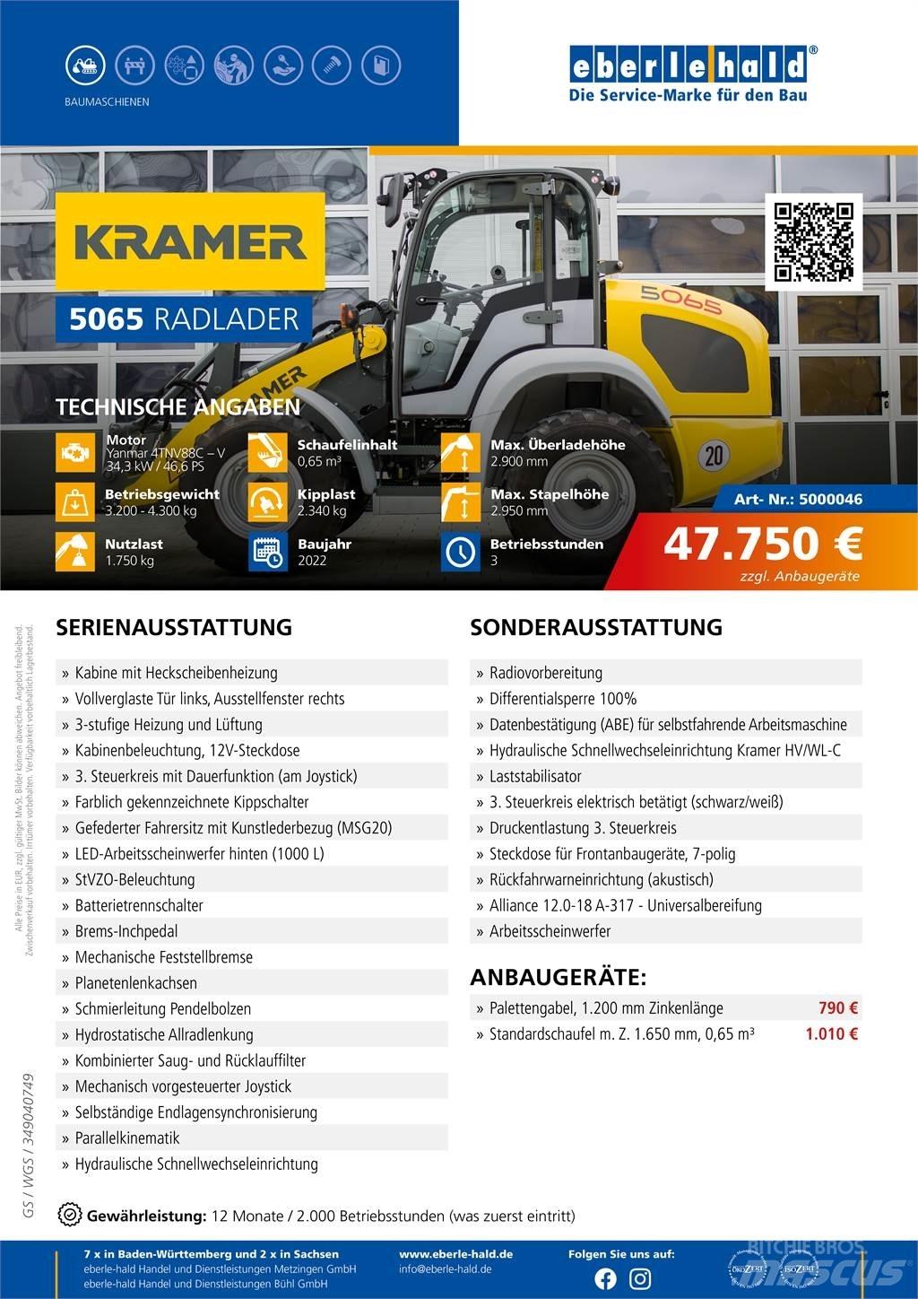 Kramer 5065 Rataslaadurid